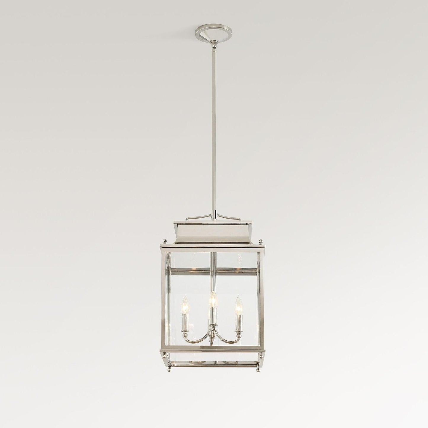 Marcellus Classic Metal Clear Glass Outdoor Lantern Pendant Light