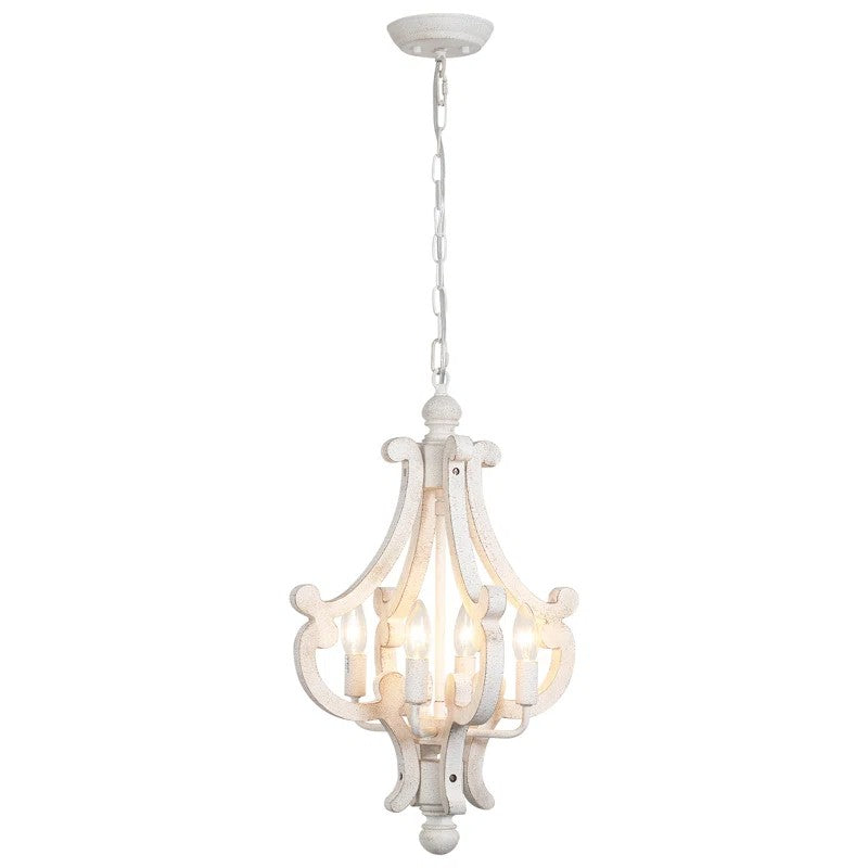 Astridina Rustic Antique Wooden French Country Chandelier