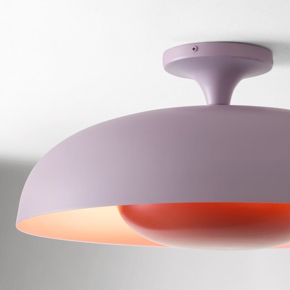 Angelica Modern Yellow Metal Round Ceiling Light