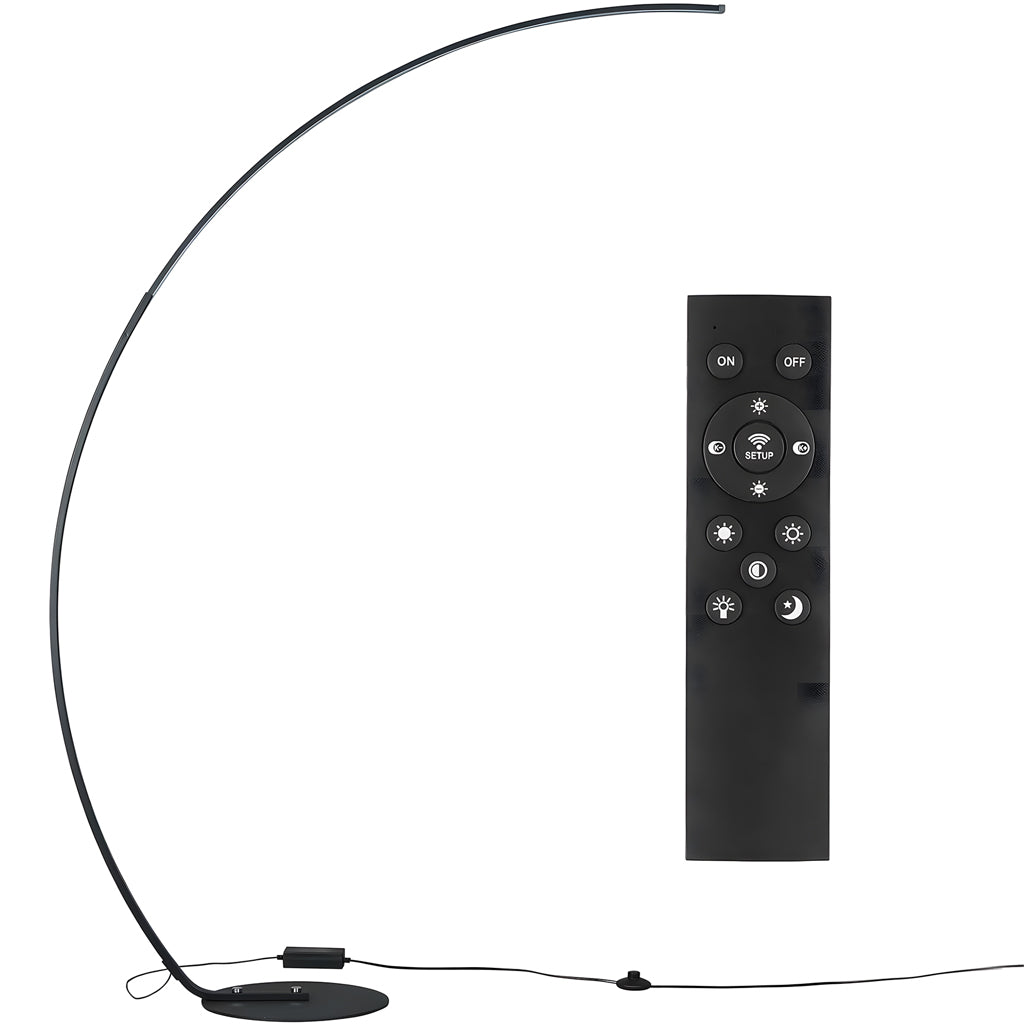 Torven Ultra Bright 2000LM Dimmable Arc LED Floor Lamp with Remote Controls