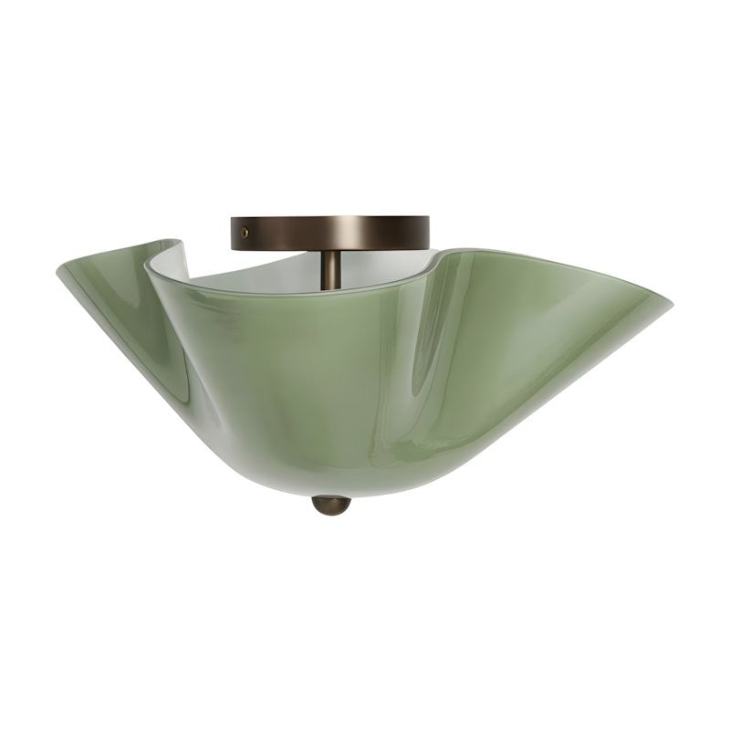 Esmay Modern Wavy Glass Fazzo Flush Mount Ceiling Light