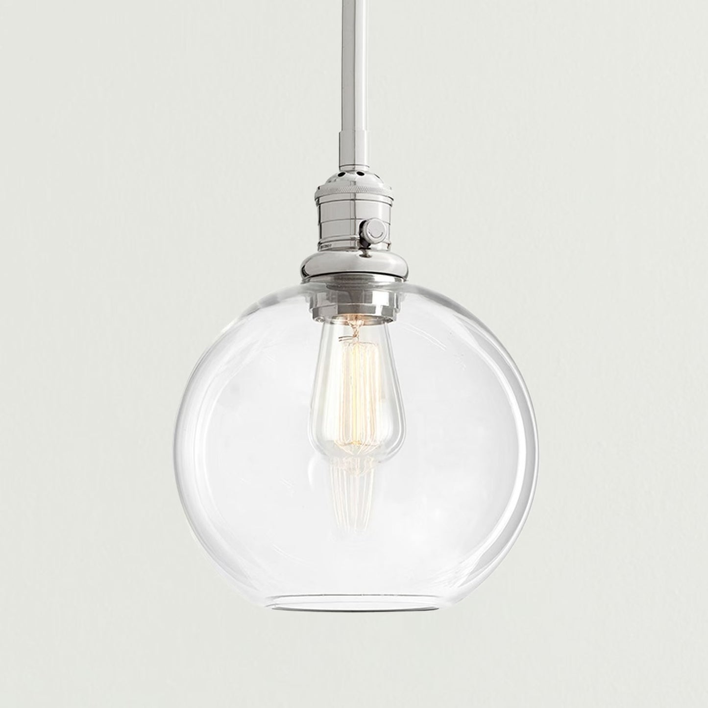 Savion Clear Glass Globe Pendant Light