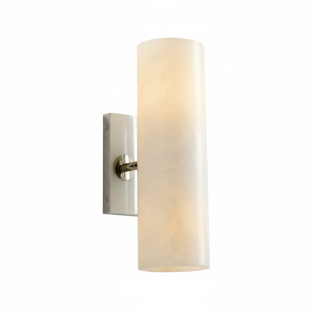 Corven Modern Elegant Alabaster Tube Sconce