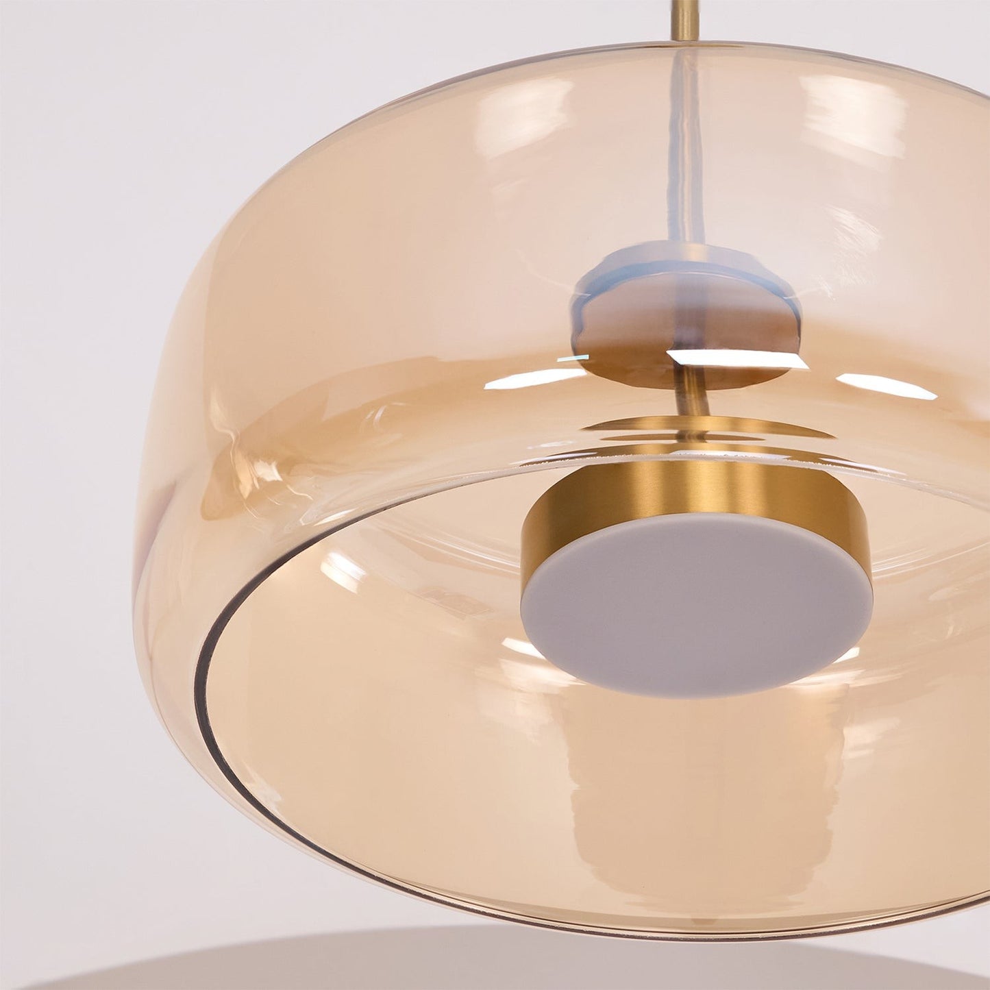 Raith Mouth Blown Glass Shade Pendant Light