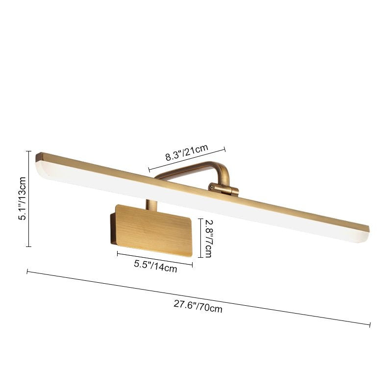 Jaryn Rustic LED Bar Brass Wall Light