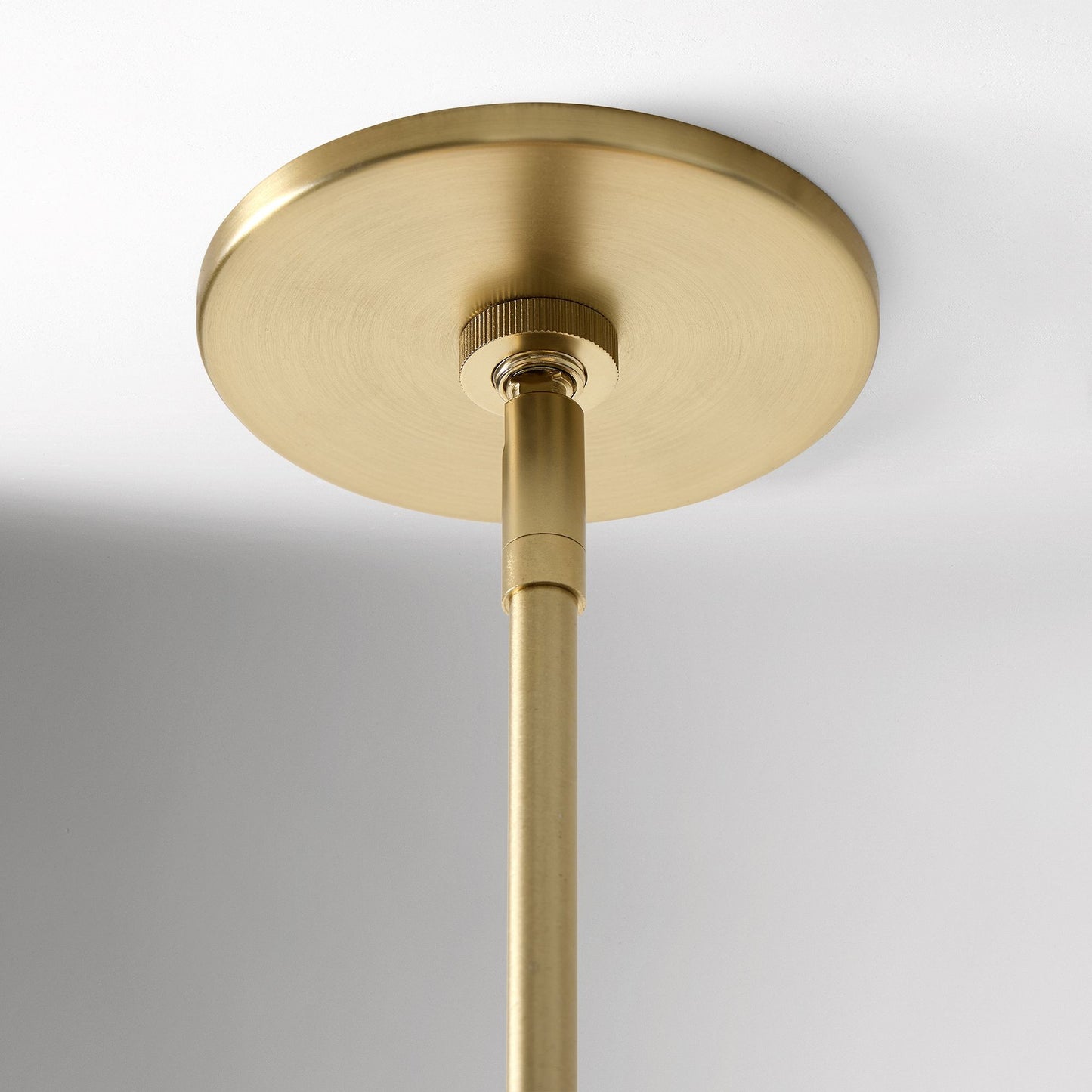 Winry Antique Brass Tiered Milk Glass Pendant Light