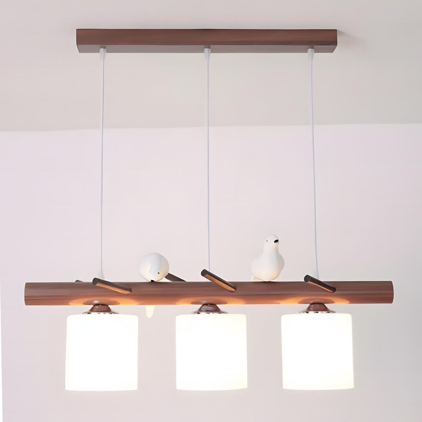 Bird Wooden Chandelier