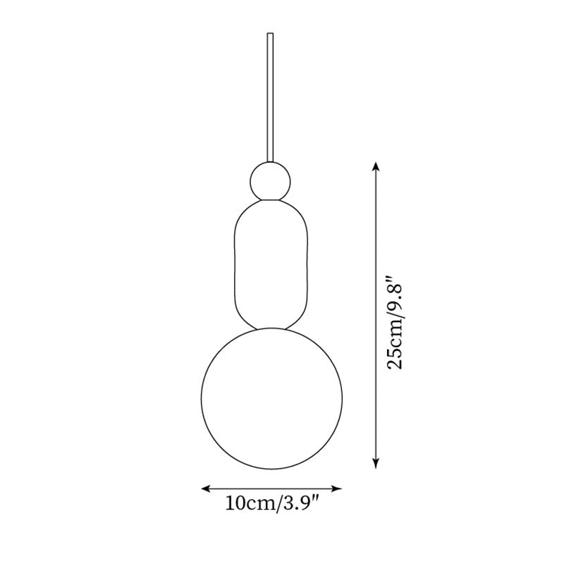 Nathanael Modern Travertine Three Ring Pendant Light