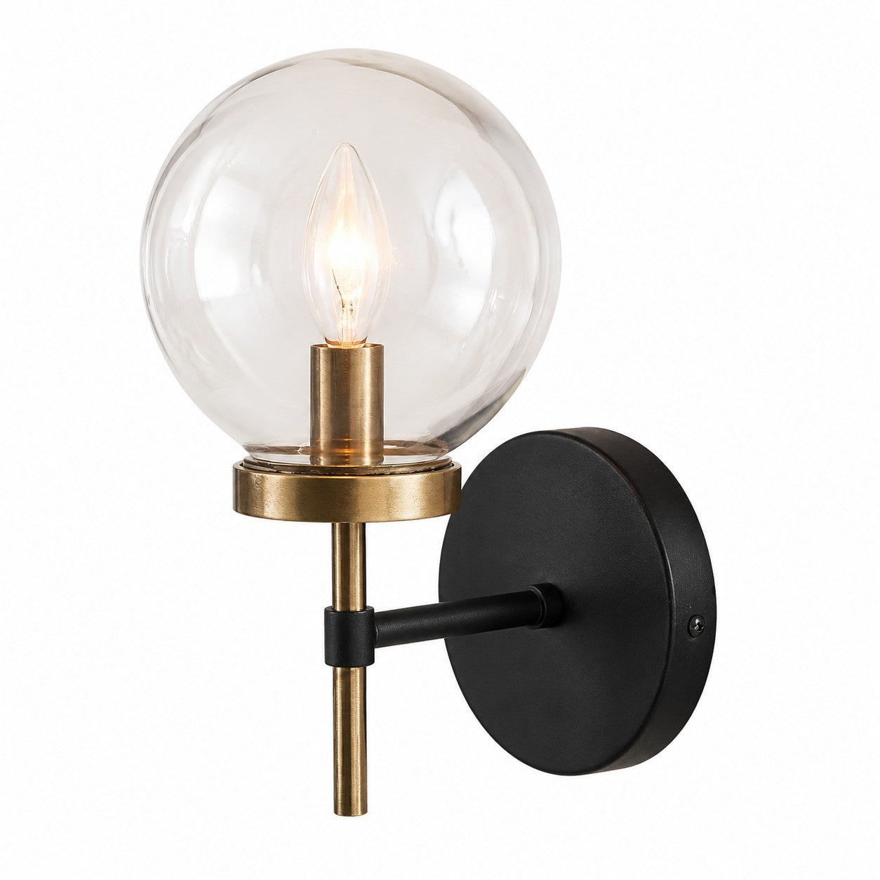 Aramis Farmhouse Glass Ball Sconce