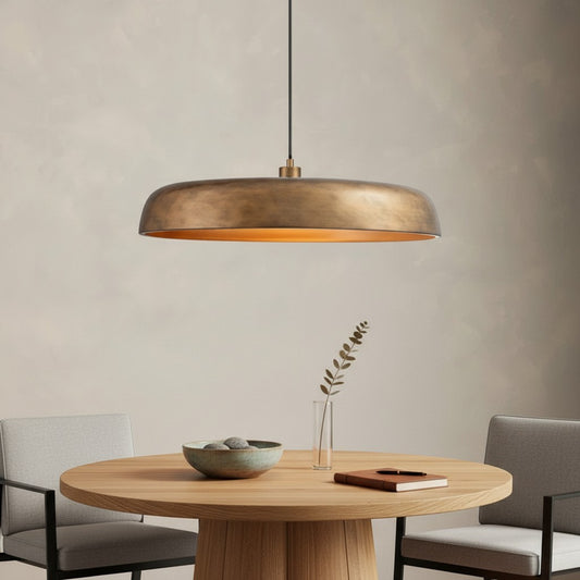 Aeloria Industrial Metal dome Pendant Light