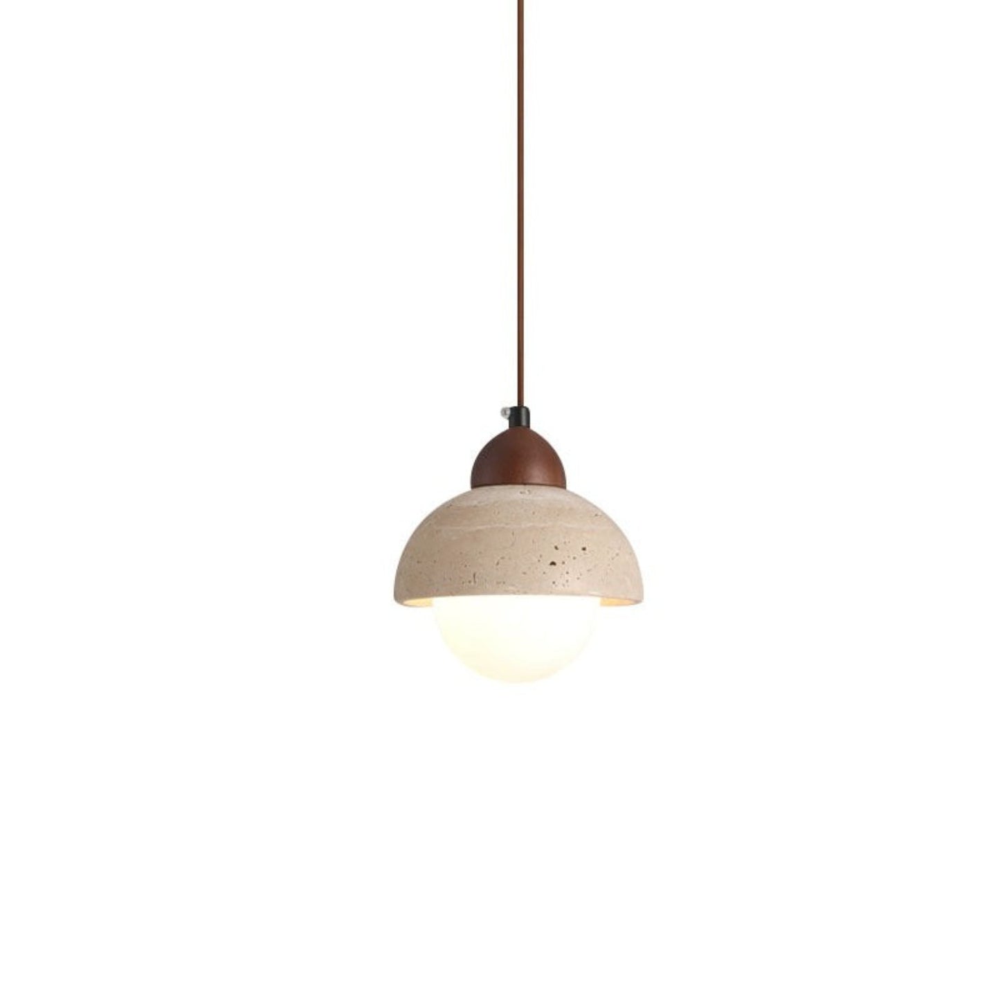 Bowen Wabi-Sabi Mini Travertine Pendant Light