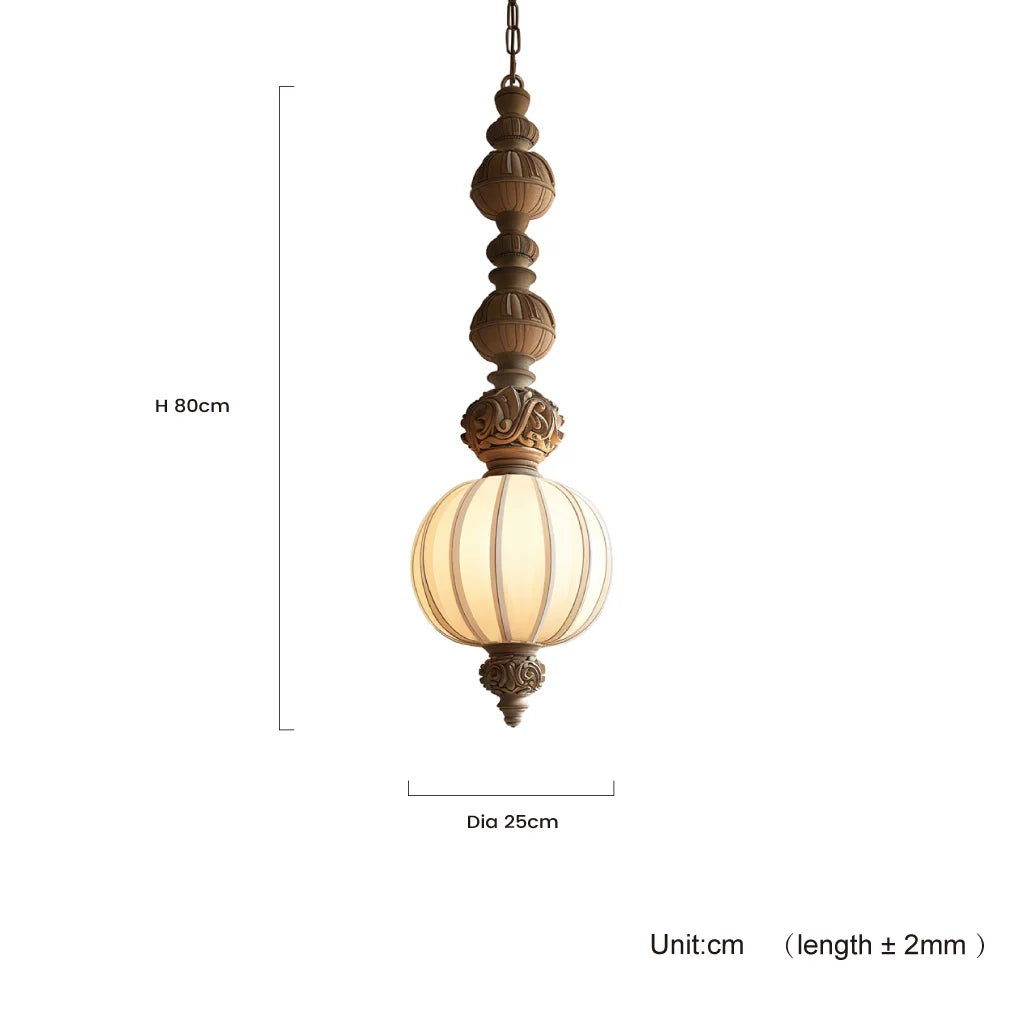 Sorian Vintage Countryside Fabric Pendant Light