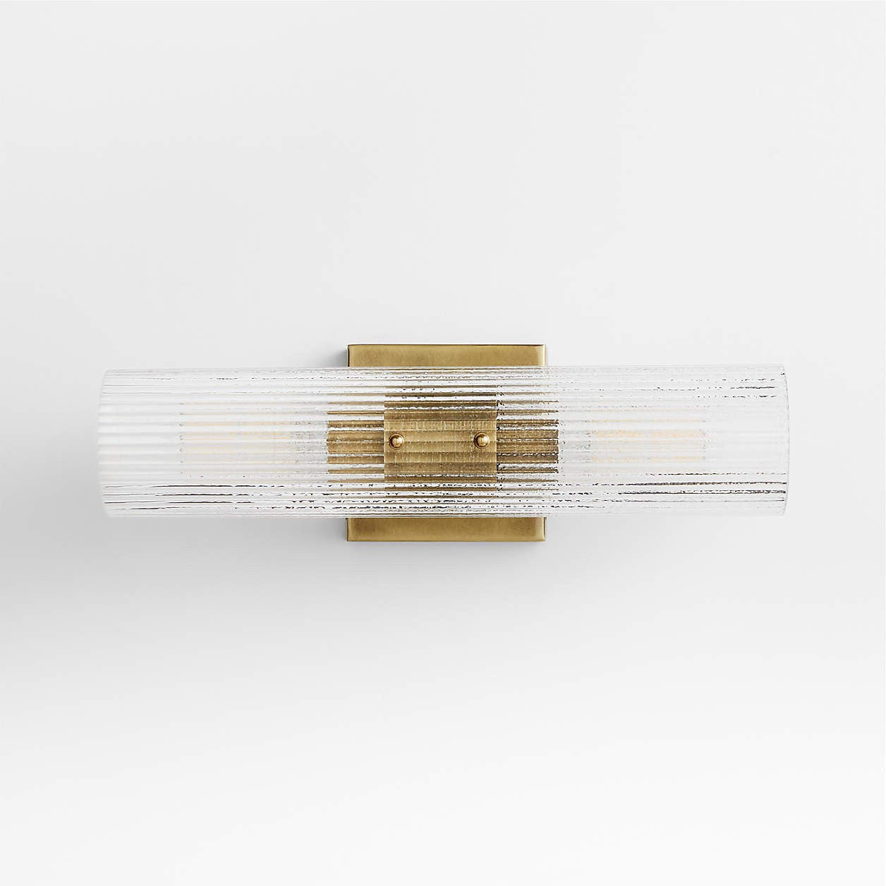 Joanna Modern 2/3 Light Ribbed Fluted Glass Wall Light