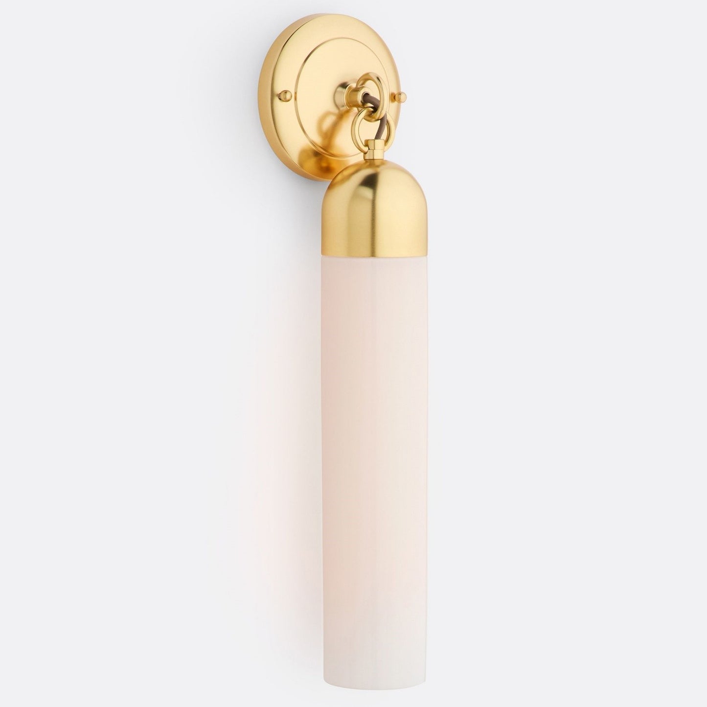 Morgan Minimalist Cylindrical Glass or Alabaster Wall Light
