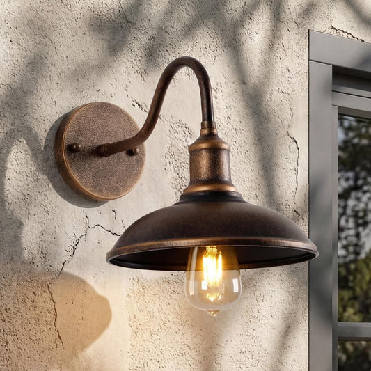Arion Vintage Gooseneck Outdoor Wall Mounted Light