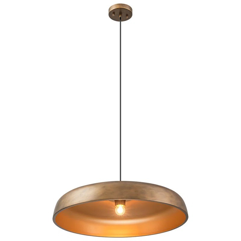 Aeloria Industrial Metal dome Pendant Light