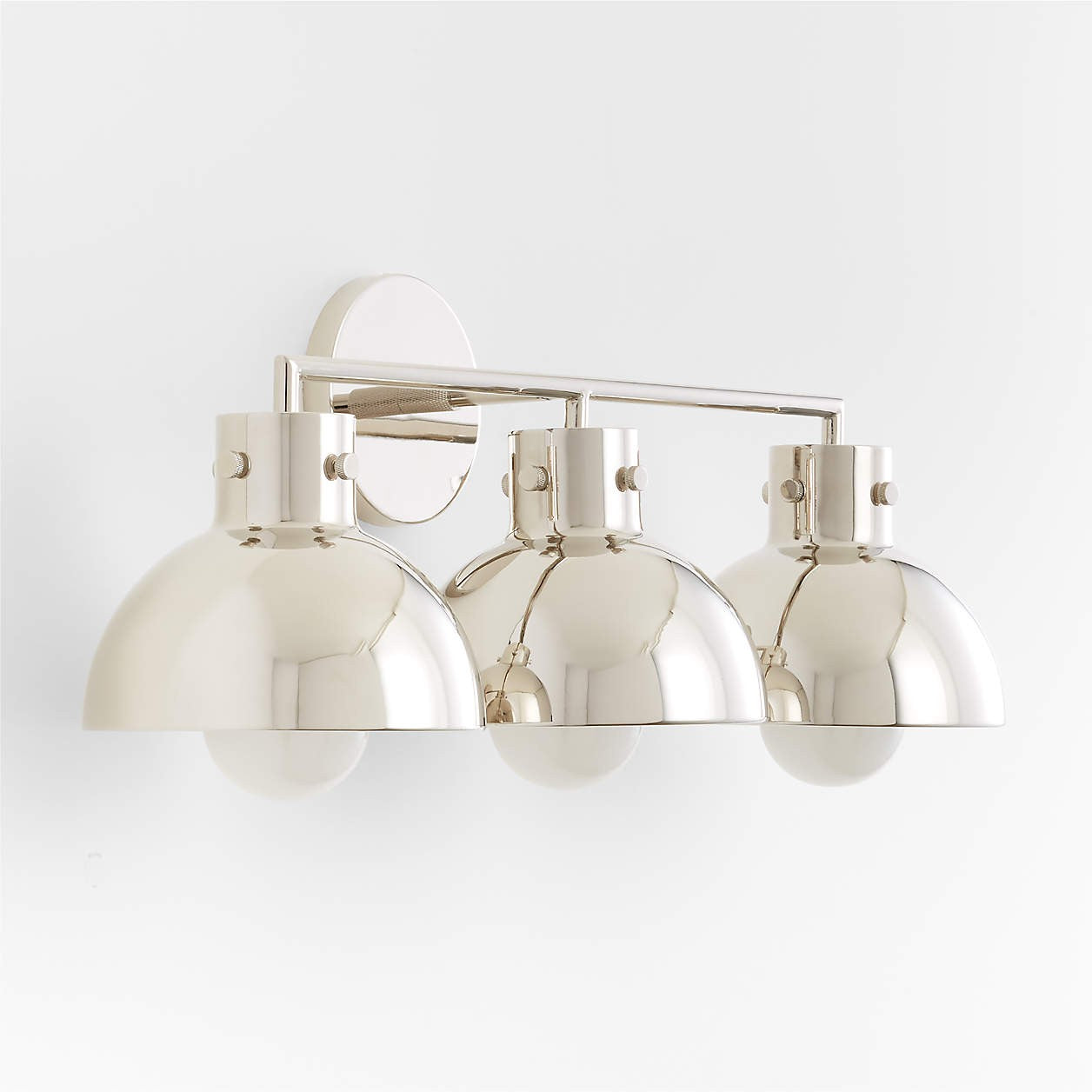 York Minimalist 3-Light Glass Globe Metal Wall Light