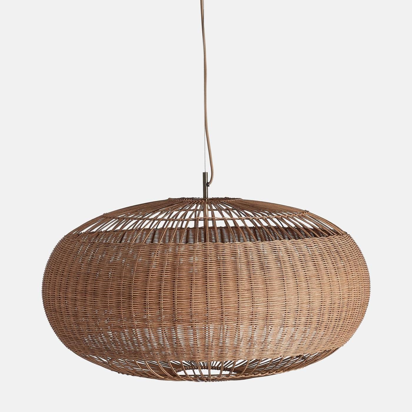 Barbara Coastal Rattan Pendant Light Kitchen Island
