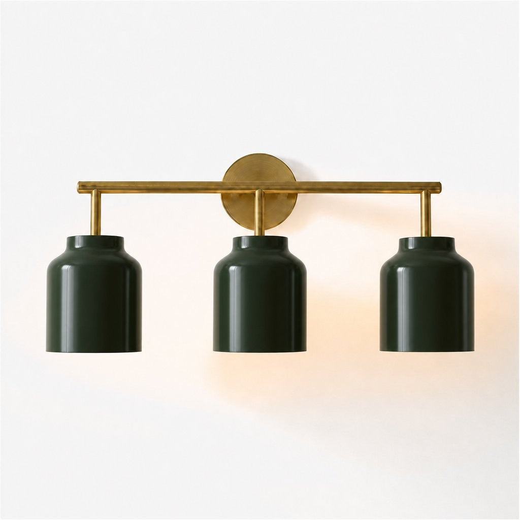 Drilon Modern 3-Light Milk Glass Bathroom Sconce