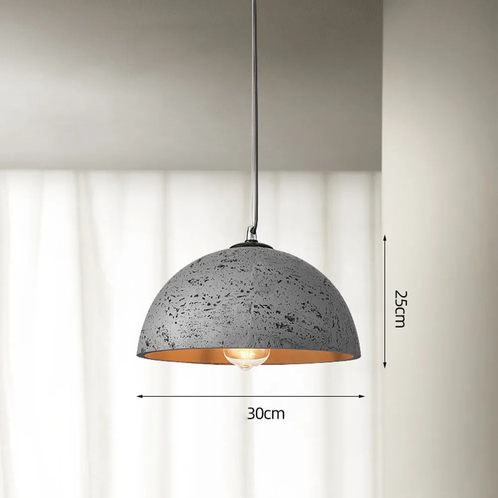 Luran Wabi Sabi Dome Stone Pendant Light