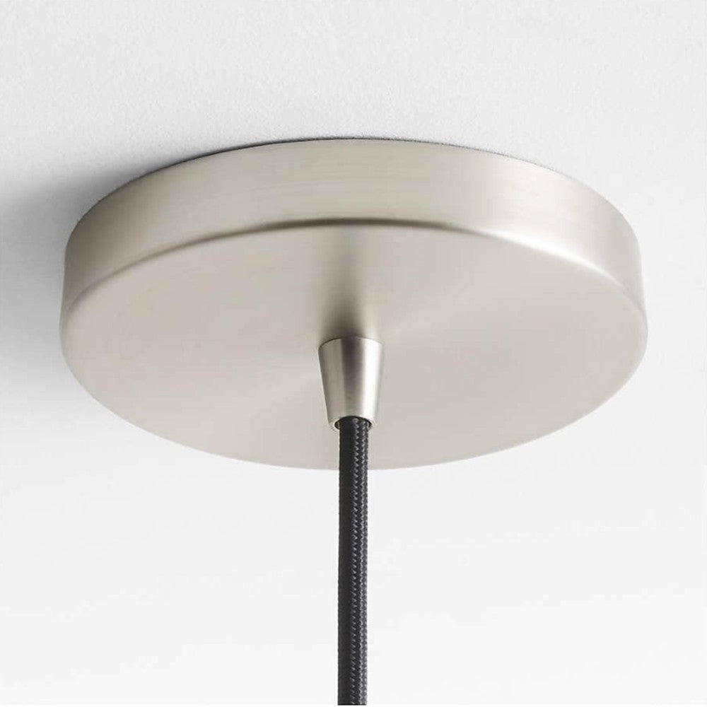 Virelai Modern Linen Double Drum Pendant Light