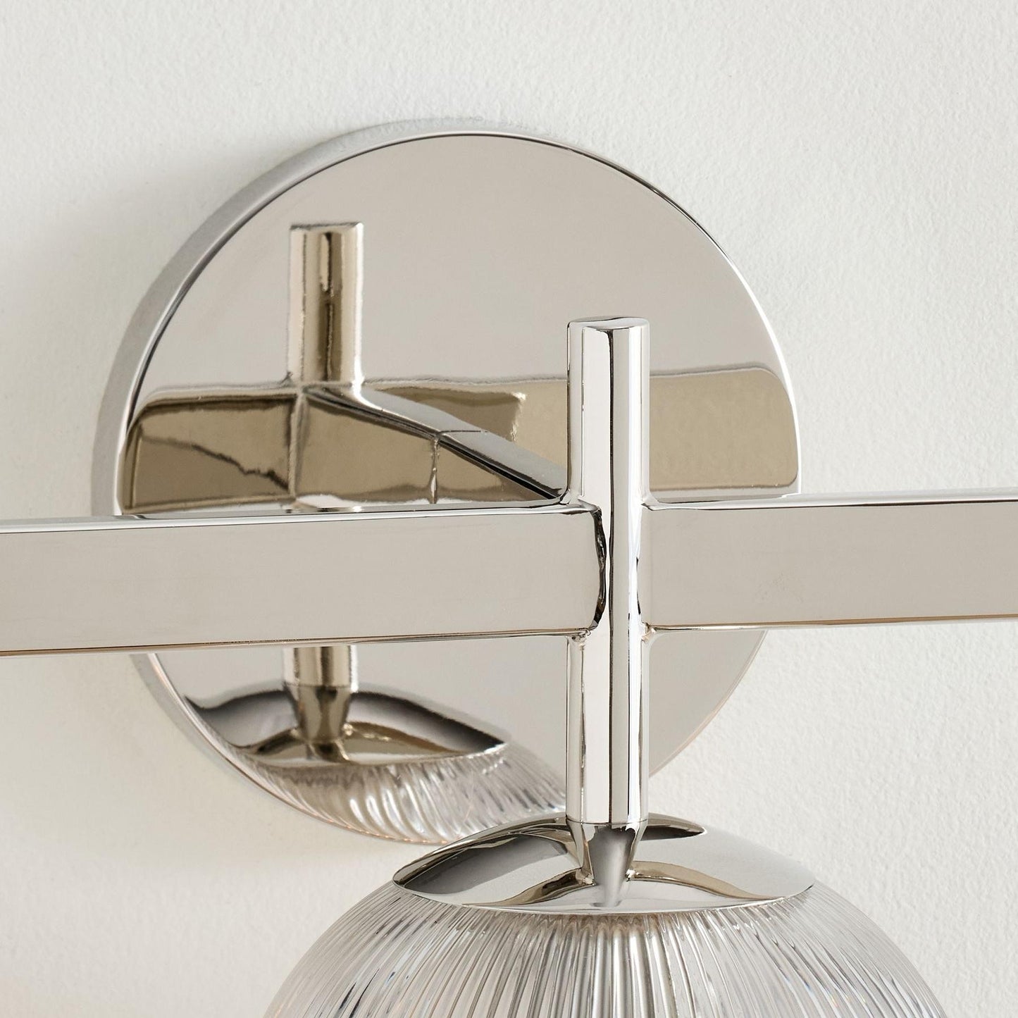 Alain Cooper Ribbed Glass Wall Sconce