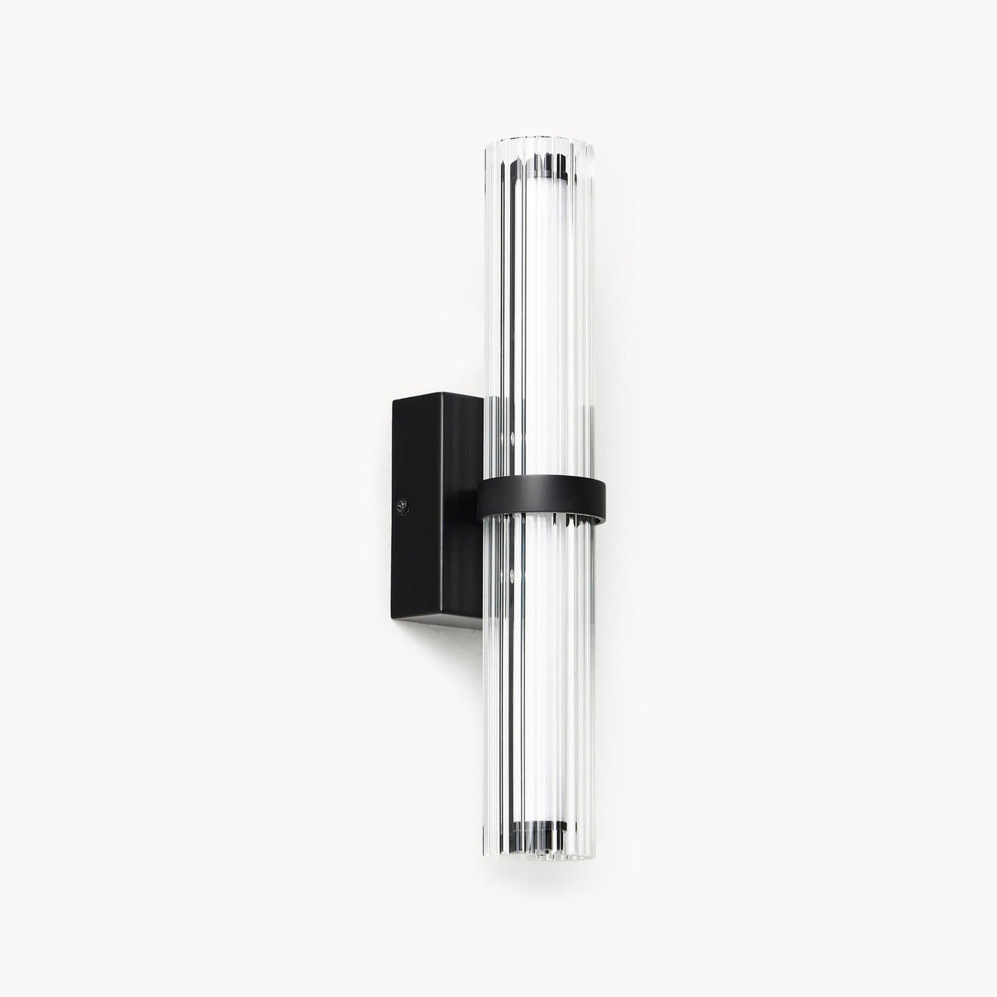 Saelin Modern LED Tube Glass Wall Sconce