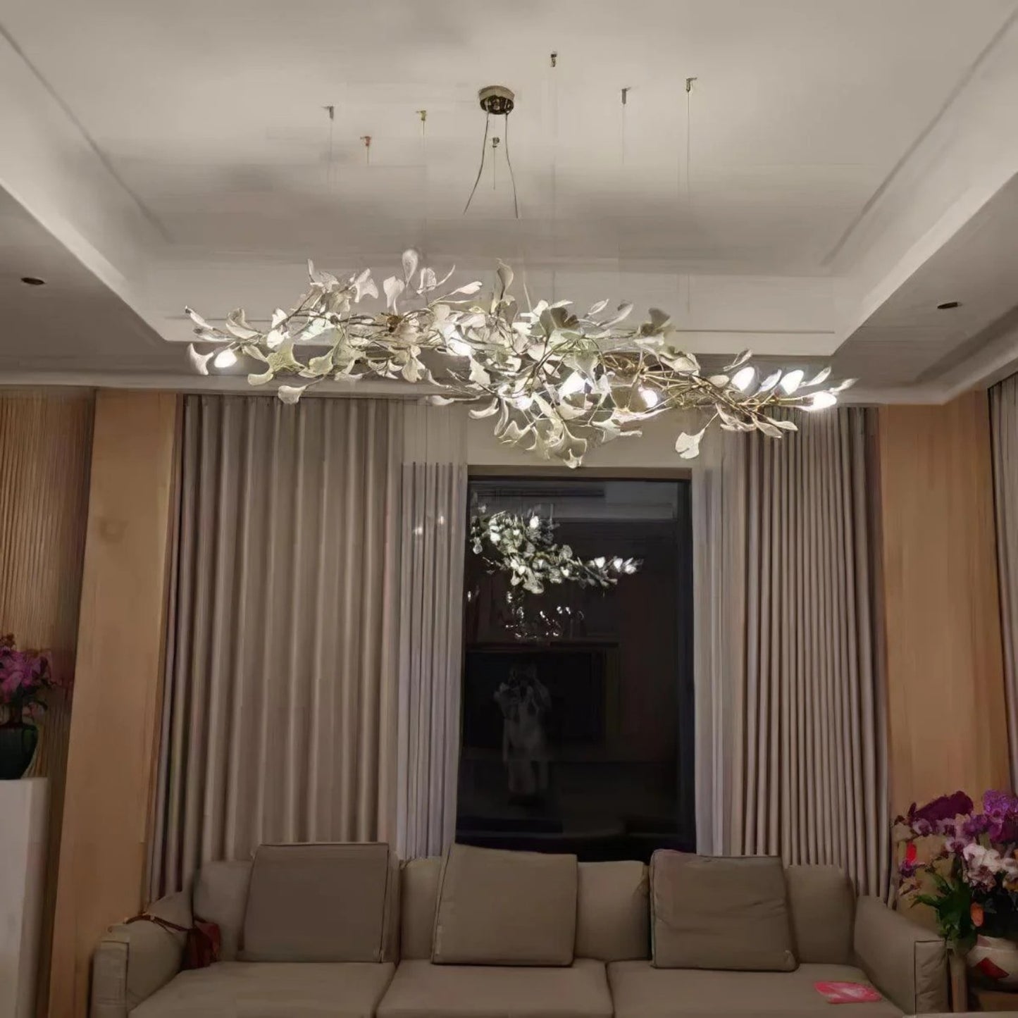 Vesper Luxurious Ginkgo Leaf Chandelier