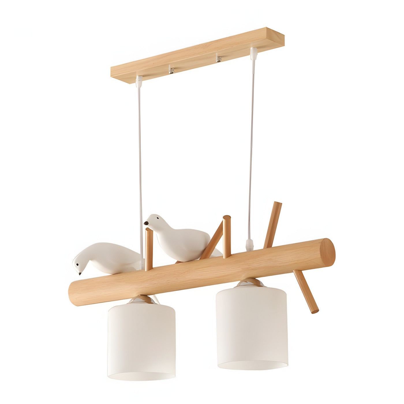 Bird Wooden Chandelier
