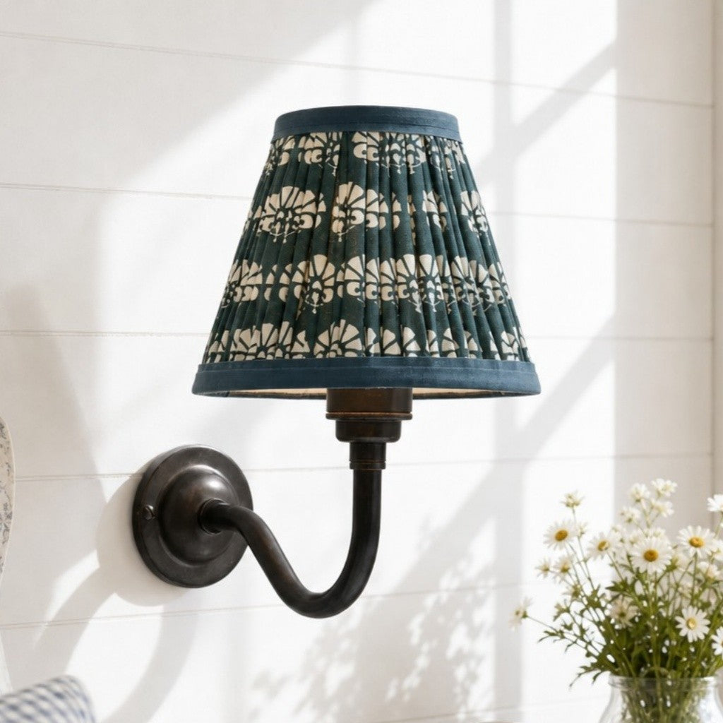 Nyxel Vintage Fabric Small Wall Sconce