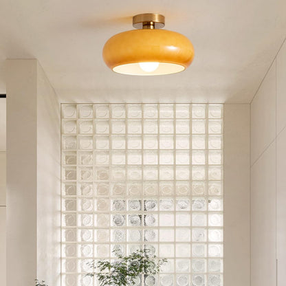 Oziro Vintage Donut Round Glass Ceiling Lights