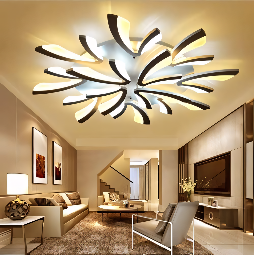 Sariel Led Dimmable Acrylic V Shape Ceiling Light