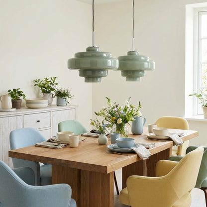 Yves Vintage Tiered Glass Pendant Light