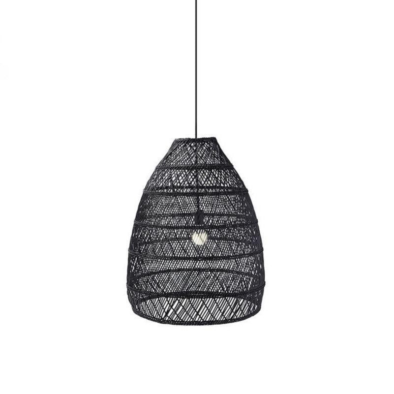 Juno Scandinavian Boho Woven Wicker Rattan Pendant Light