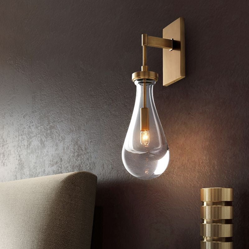 Ozonoa Raindrop Modern Solid Brass Wall Sconce