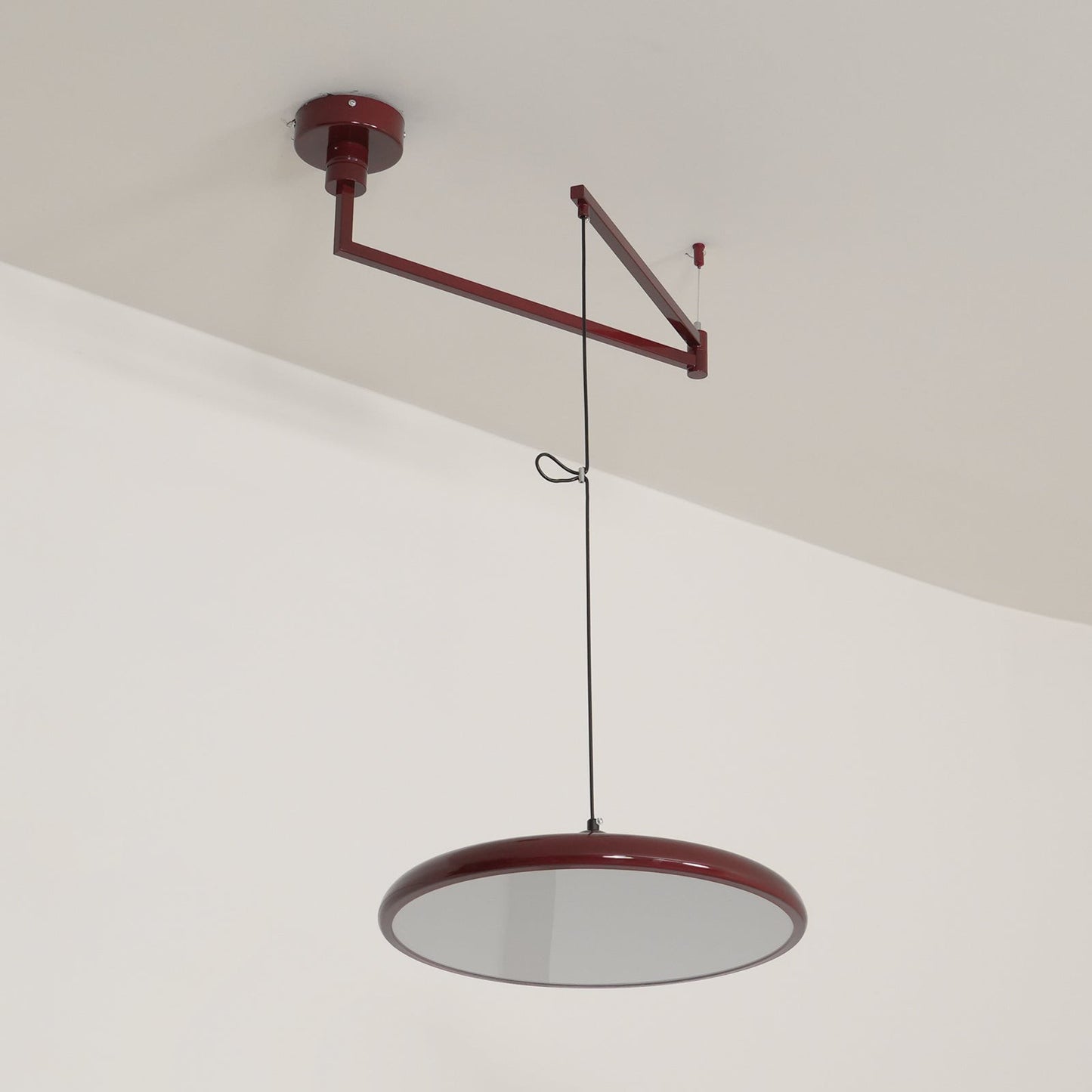 Delphin Colorful Swing Arm Flying Saucer Pendant Light