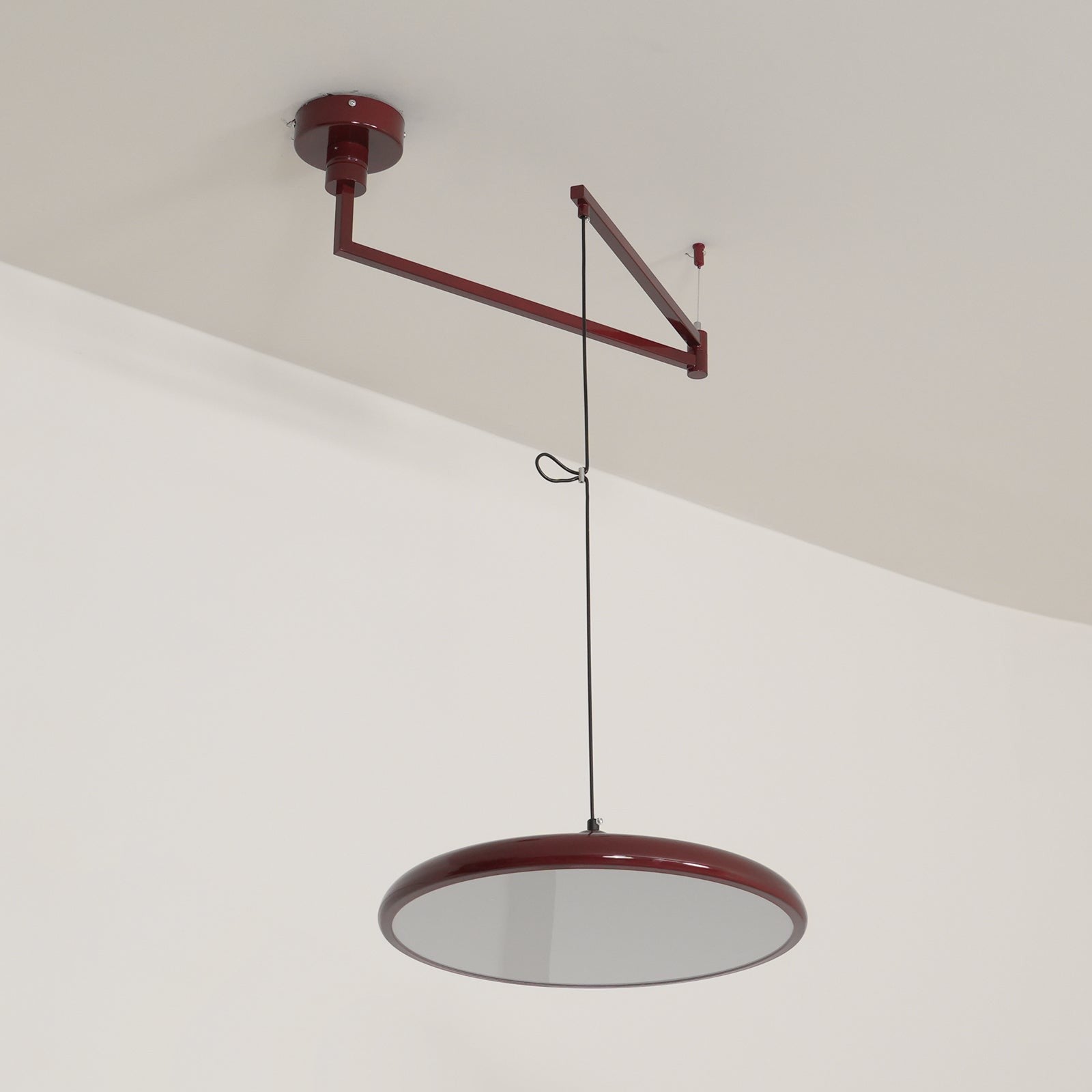 Delphin Colorful Swing Arm Flying Saucer Pendant Light