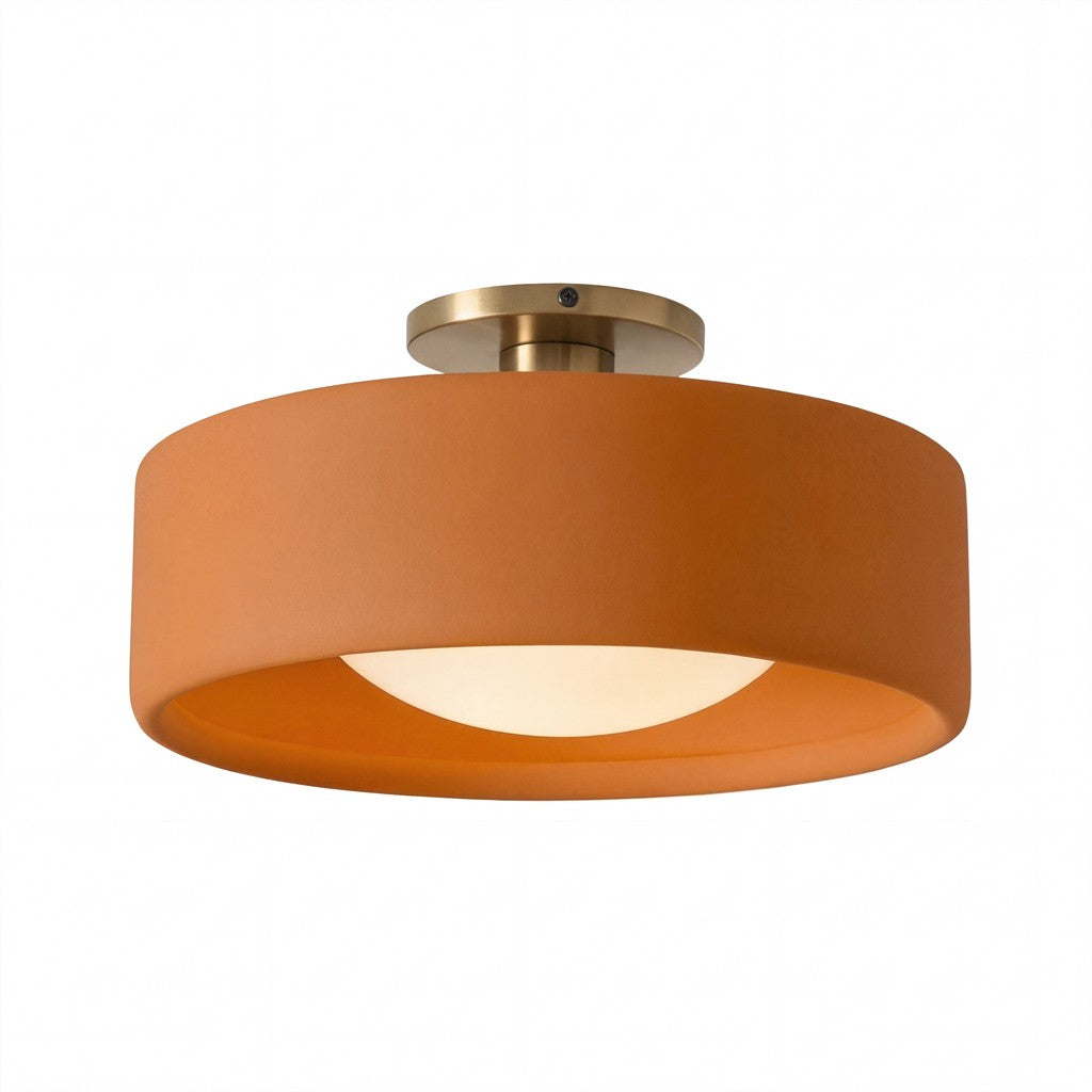 Aura Modern Porcelain Flush Mount Ceiling Light
