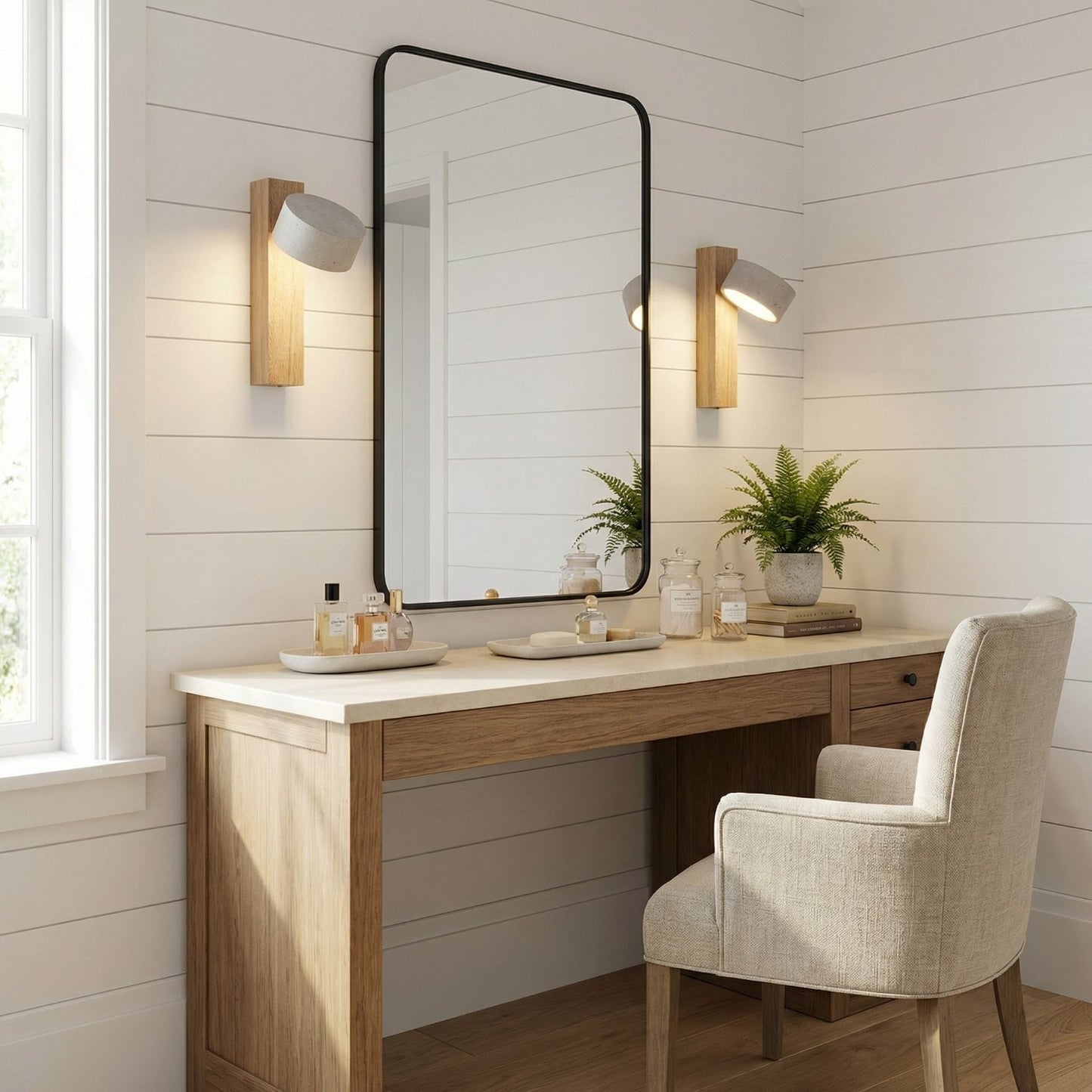 Bennett Wabi-Sabi Round Travertine Wall Light