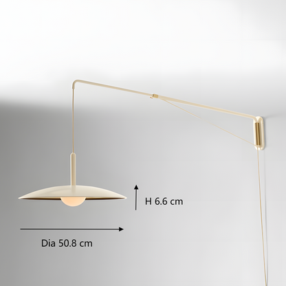 Cruz Minimalist Adjustable Plug-In Wall Sconce