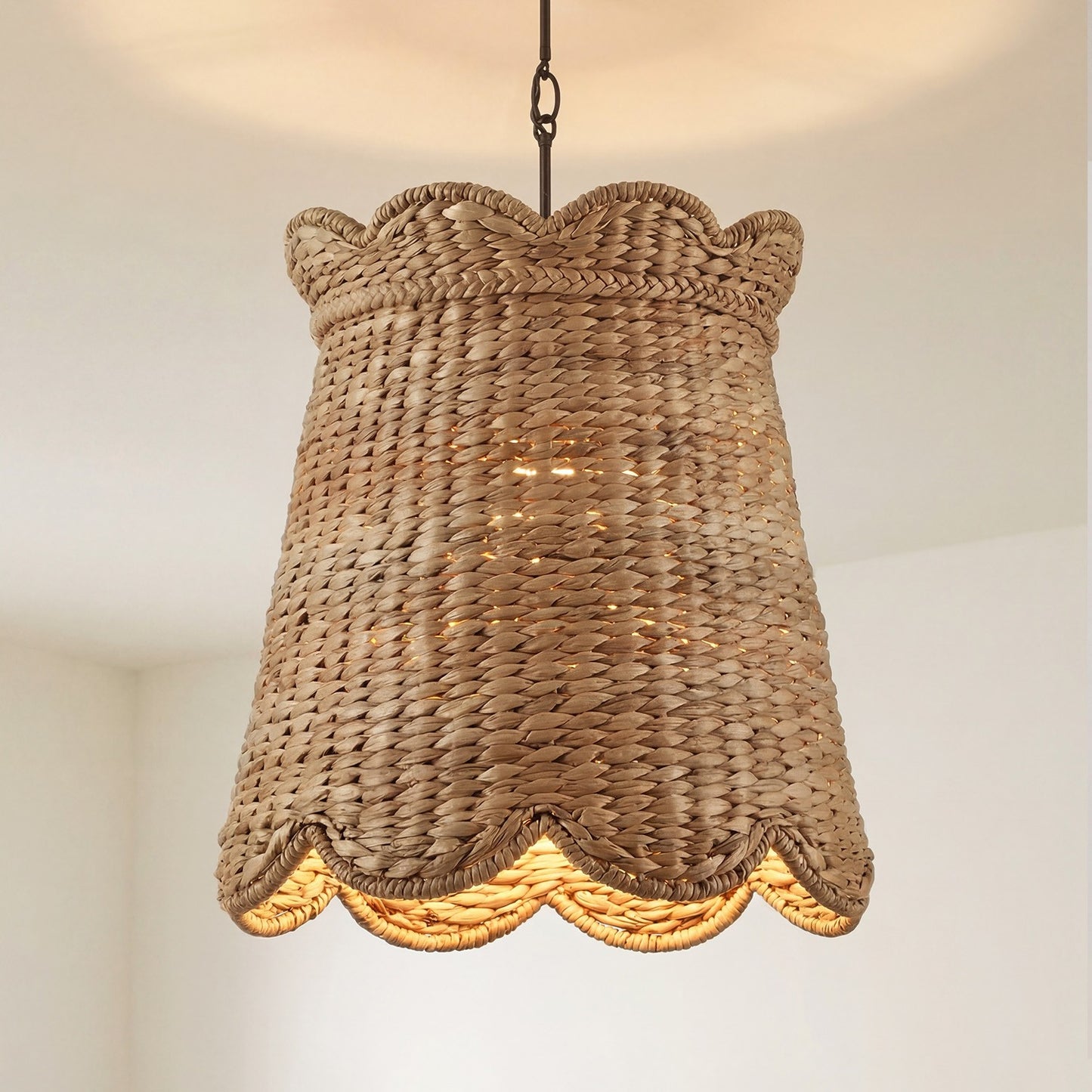 Karinne Natural Flower Rattan Pendant Light