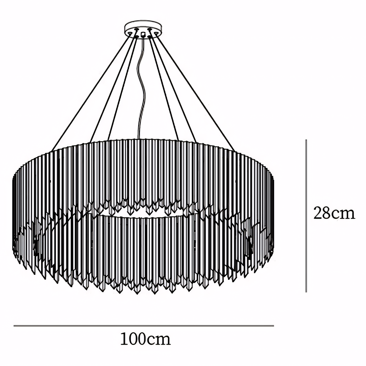Jasper Facet Chandelier Collection