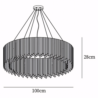 Jasper Facet Chandelier Collection