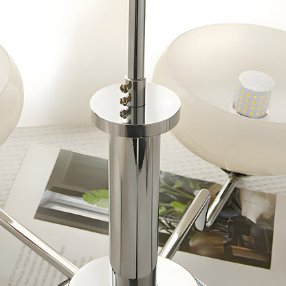 Shadella Modern Cream Glass Bauhaus Chandelier