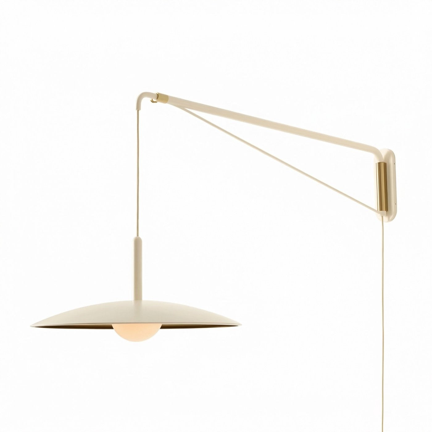 Cruz Minimalist Adjustable Plug-In Wall Sconce
