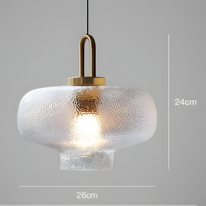 Cove Rustic Glass Metal Pendant Light