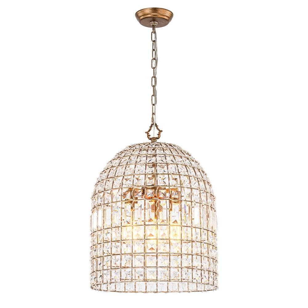 Zelda French Crystal Birdcage Pendant Light