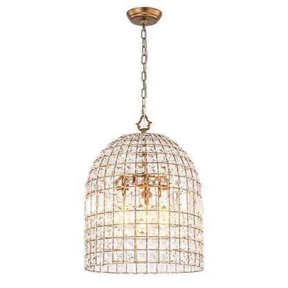 Zelda French Crystal Birdcage Pendant Light