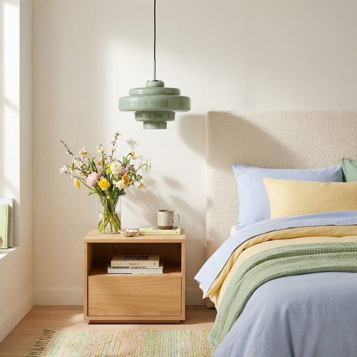 Yves Vintage Tiered Glass Pendant Light
