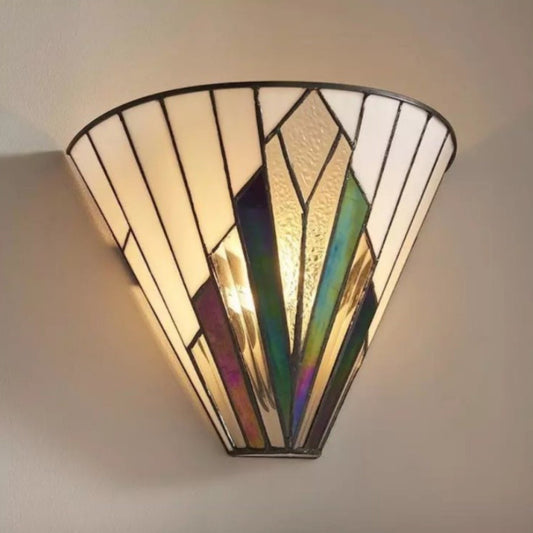 Eirwyn Tiffany Stained Glass Wall Sconce